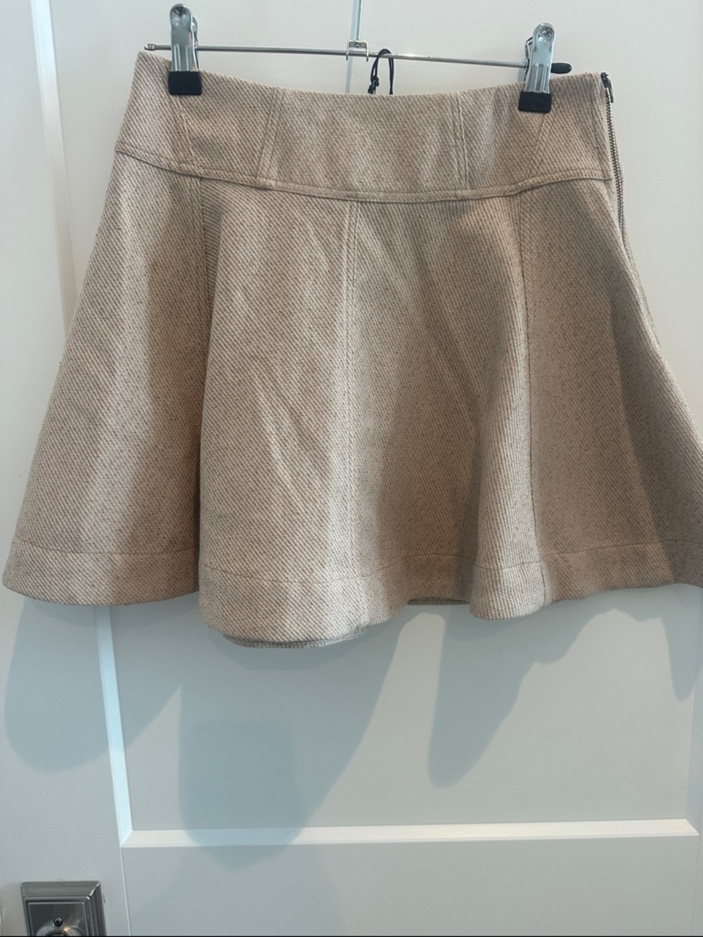 Jacqui The Label Tan Josie Mini Circle Skirt